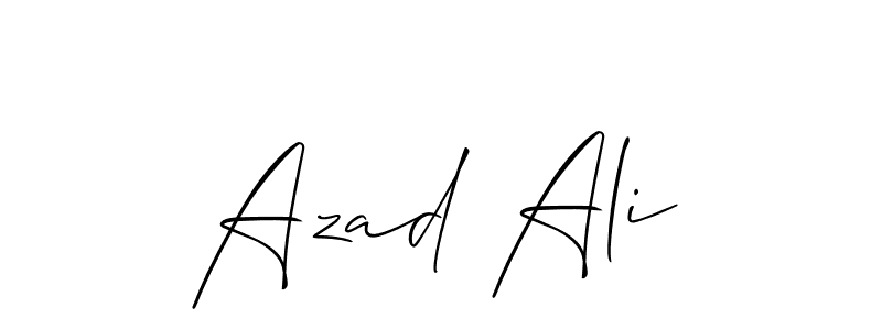 How to make Azad Ali signature? Allison_Script is a professional autograph style. Create handwritten signature for Azad Ali name. Azad Ali signature style 2 images and pictures png