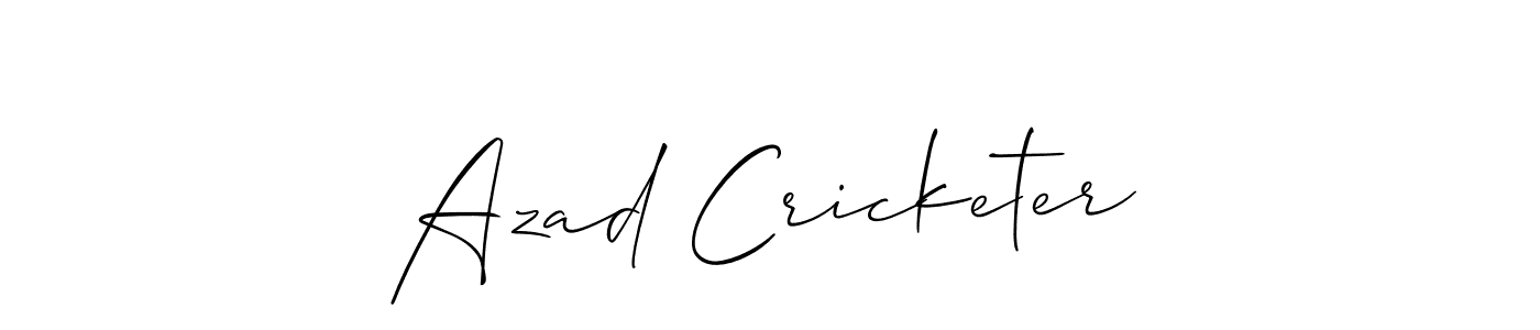 Also You can easily find your signature by using the search form. We will create Azad Cricketer name handwritten signature images for you free of cost using Allison_Script sign style. Azad Cricketer signature style 2 images and pictures png