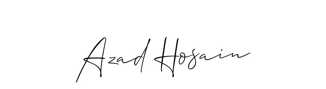 It looks lik you need a new signature style for name Azad Hosain. Design unique handwritten (Allison_Script) signature with our free signature maker in just a few clicks. Azad Hosain signature style 2 images and pictures png