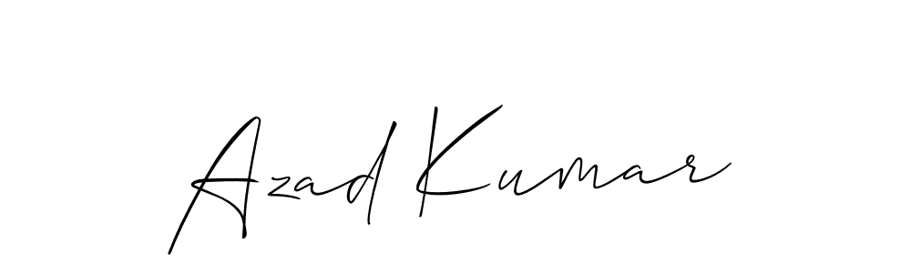 Similarly Allison_Script is the best handwritten signature design. Signature creator online .You can use it as an online autograph creator for name Azad Kumar. Azad Kumar signature style 2 images and pictures png