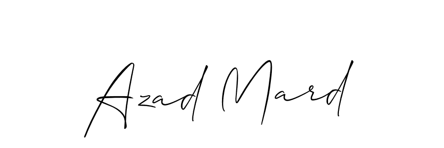 Make a beautiful signature design for name Azad Mard. Use this online signature maker to create a handwritten signature for free. Azad Mard signature style 2 images and pictures png