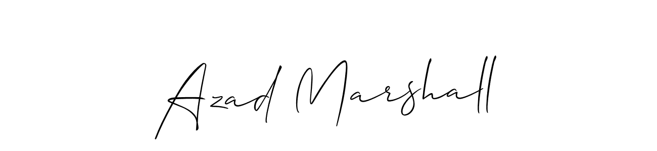 Design your own signature with our free online signature maker. With this signature software, you can create a handwritten (Allison_Script) signature for name Azad Marshall. Azad Marshall signature style 2 images and pictures png