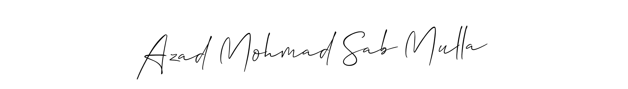 This is the best signature style for the Azad Mohmad Sab Mulla name. Also you like these signature font (Allison_Script). Mix name signature. Azad Mohmad Sab Mulla signature style 2 images and pictures png