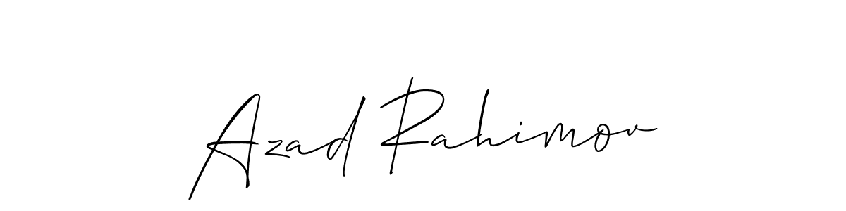 You can use this online signature creator to create a handwritten signature for the name Azad Rahimov. This is the best online autograph maker. Azad Rahimov signature style 2 images and pictures png