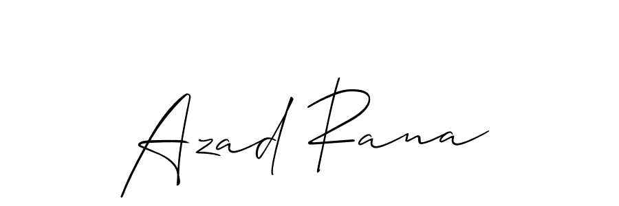 Azad Rana stylish signature style. Best Handwritten Sign (Allison_Script) for my name. Handwritten Signature Collection Ideas for my name Azad Rana. Azad Rana signature style 2 images and pictures png