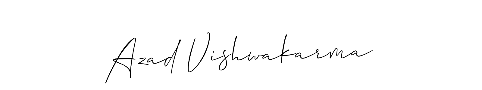 Make a short Azad Vishwakarma signature style. Manage your documents anywhere anytime using Allison_Script. Create and add eSignatures, submit forms, share and send files easily. Azad Vishwakarma signature style 2 images and pictures png