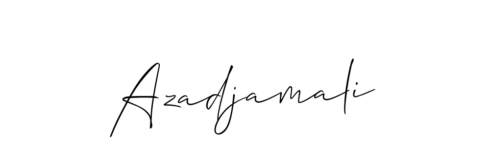 You can use this online signature creator to create a handwritten signature for the name Azadjamali. This is the best online autograph maker. Azadjamali signature style 2 images and pictures png