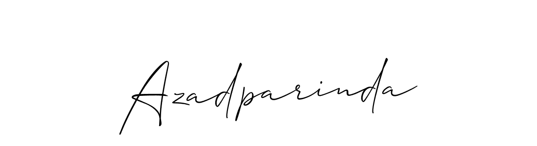 You should practise on your own different ways (Allison_Script) to write your name (Azadparinda) in signature. don't let someone else do it for you. Azadparinda signature style 2 images and pictures png