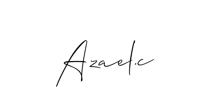 Once you've used our free online signature maker to create your best signature Allison_Script style, it's time to enjoy all of the benefits that Azael.c name signing documents. Azael.c signature style 2 images and pictures png