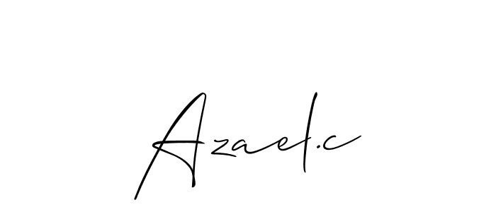 Once you've used our free online signature maker to create your best signature Allison_Script style, it's time to enjoy all of the benefits that Azael.c name signing documents. Azael.c signature style 2 images and pictures png