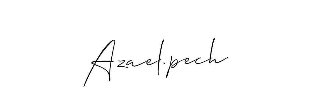 Allison_Script is a professional signature style that is perfect for those who want to add a touch of class to their signature. It is also a great choice for those who want to make their signature more unique. Get Azael.pech name to fancy signature for free. Azael.pech signature style 2 images and pictures png