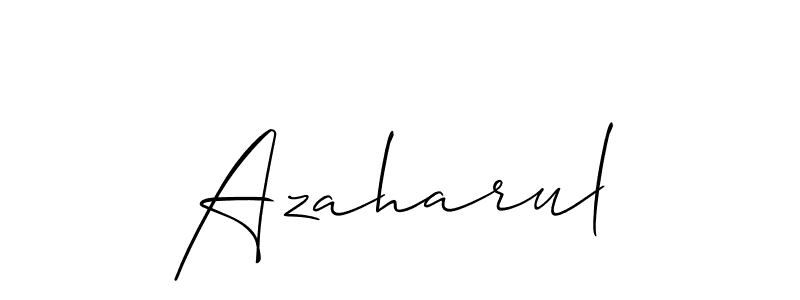 Make a beautiful signature design for name Azaharul. With this signature (Allison_Script) style, you can create a handwritten signature for free. Azaharul signature style 2 images and pictures png