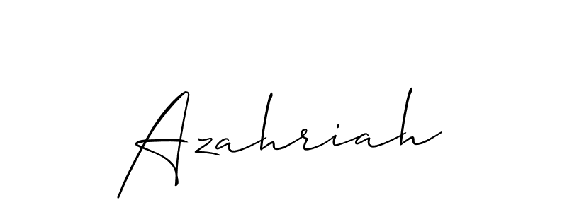 Similarly Allison_Script is the best handwritten signature design. Signature creator online .You can use it as an online autograph creator for name Azahriah. Azahriah signature style 2 images and pictures png