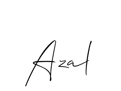Best and Professional Signature Style for Azal. Allison_Script Best Signature Style Collection. Azal signature style 2 images and pictures png
