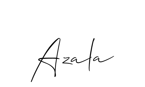 How to make Azala signature? Allison_Script is a professional autograph style. Create handwritten signature for Azala name. Azala signature style 2 images and pictures png