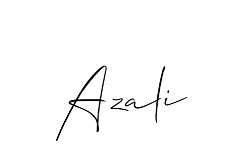 Azali stylish signature style. Best Handwritten Sign (Allison_Script) for my name. Handwritten Signature Collection Ideas for my name Azali. Azali signature style 2 images and pictures png
