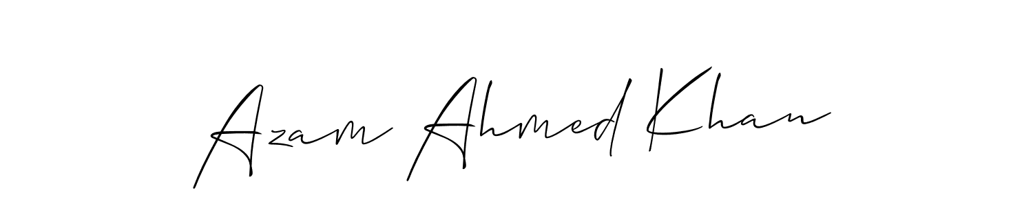 Best and Professional Signature Style for Azam Ahmed Khan. Allison_Script Best Signature Style Collection. Azam Ahmed Khan signature style 2 images and pictures png