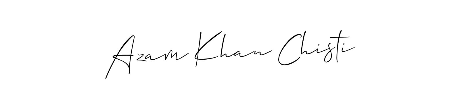 if you are searching for the best signature style for your name Azam Khan Chisti. so please give up your signature search. here we have designed multiple signature styles  using Allison_Script. Azam Khan Chisti signature style 2 images and pictures png