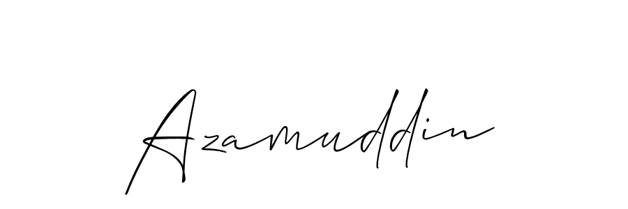 It looks lik you need a new signature style for name Azamuddin. Design unique handwritten (Allison_Script) signature with our free signature maker in just a few clicks. Azamuddin signature style 2 images and pictures png