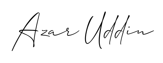Create a personalized artistic stamp with Azar Uddin in Allison_Script font. Perfect for visual artists, designers, and influencers. Azar Uddin signature style 2 images and pictures png