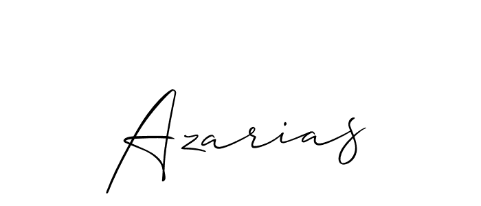 Best and Professional Signature Style for Azarias. Allison_Script Best Signature Style Collection. Azarias signature style 2 images and pictures png
