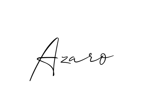 How to Draw Azaro signature style? Allison_Script is a latest design signature styles for name Azaro. Azaro signature style 2 images and pictures png