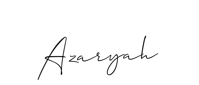 Here are the top 10 professional signature styles for the name Azaryah. These are the best autograph styles you can use for your name. Azaryah signature style 2 images and pictures png