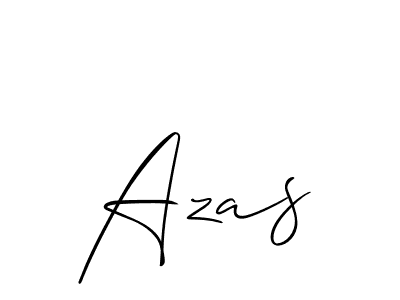 The best way (Allison_Script) to make a short signature is to pick only two or three words in your name. The name Azas include a total of six letters. For converting this name. Azas signature style 2 images and pictures png