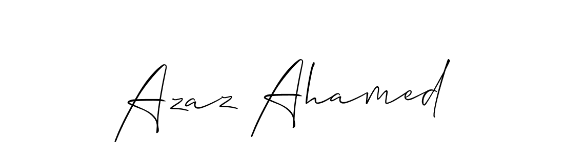 How to Draw Azaz Ahamed signature style? Allison_Script is a latest design signature styles for name Azaz Ahamed. Azaz Ahamed signature style 2 images and pictures png