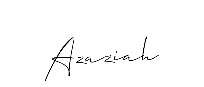 Also You can easily find your signature by using the search form. We will create Azaziah name handwritten signature images for you free of cost using Allison_Script sign style. Azaziah signature style 2 images and pictures png