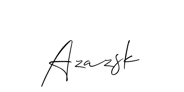 Make a beautiful signature design for name Azazsk. Use this online signature maker to create a handwritten signature for free. Azazsk signature style 2 images and pictures png