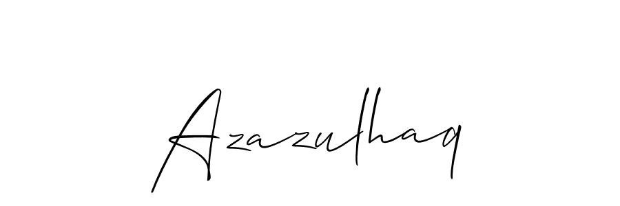 Make a beautiful signature design for name Azazulhaq. With this signature (Allison_Script) style, you can create a handwritten signature for free. Azazulhaq signature style 2 images and pictures png