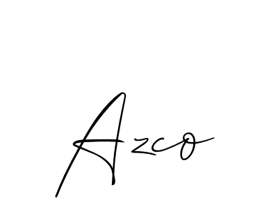 Allison_Script is a professional signature style that is perfect for those who want to add a touch of class to their signature. It is also a great choice for those who want to make their signature more unique. Get Azco name to fancy signature for free. Azco signature style 2 images and pictures png