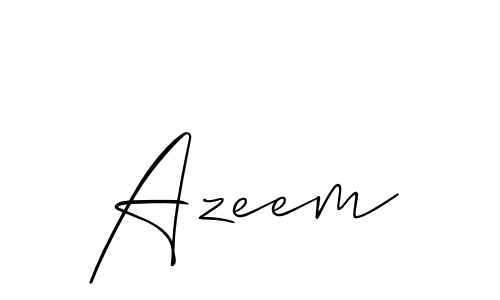 Similarly Allison_Script is the best handwritten signature design. Signature creator online .You can use it as an online autograph creator for name Azeem. Azeem signature style 2 images and pictures png