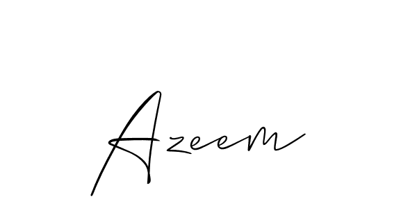 This is the best signature style for the Azeem  name. Also you like these signature font (Allison_Script). Mix name signature. Azeem  signature style 2 images and pictures png