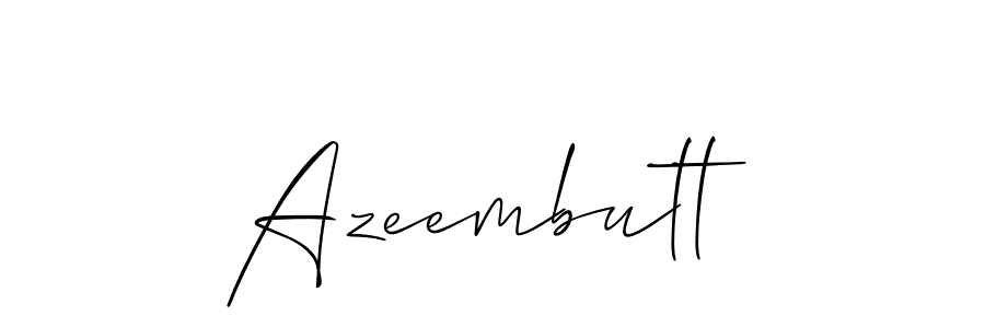 Make a beautiful signature design for name Azeembutt. Use this online signature maker to create a handwritten signature for free. Azeembutt signature style 2 images and pictures png