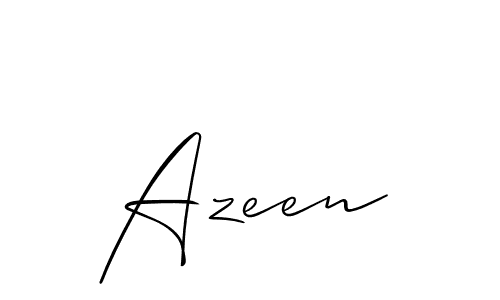 Allison_Script is a professional signature style that is perfect for those who want to add a touch of class to their signature. It is also a great choice for those who want to make their signature more unique. Get Azeen name to fancy signature for free. Azeen signature style 2 images and pictures png