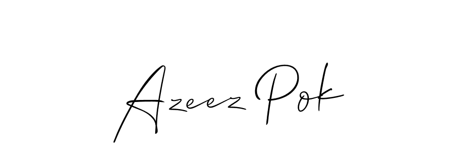 Check out images of Autograph of Azeez Pok name. Actor Azeez Pok Signature Style. Allison_Script is a professional sign style online. Azeez Pok signature style 2 images and pictures png