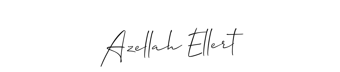 How to Draw Azellah Ellert signature style? Allison_Script is a latest design signature styles for name Azellah Ellert. Azellah Ellert signature style 2 images and pictures png