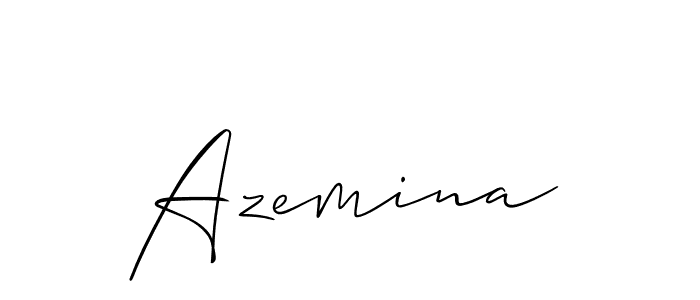 Azemina stylish signature style. Best Handwritten Sign (Allison_Script) for my name. Handwritten Signature Collection Ideas for my name Azemina. Azemina signature style 2 images and pictures png