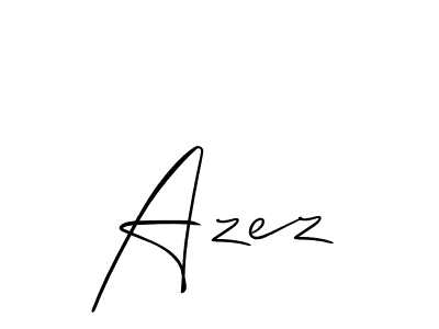 Also we have Azez name is the best signature style. Create professional handwritten signature collection using Allison_Script autograph style. Azez signature style 2 images and pictures png