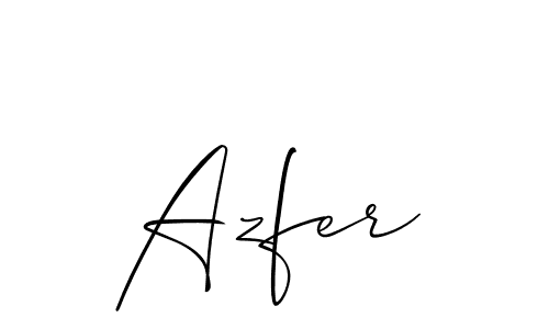 Also we have Azfer name is the best signature style. Create professional handwritten signature collection using Allison_Script autograph style. Azfer signature style 2 images and pictures png