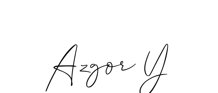 You should practise on your own different ways (Allison_Script) to write your name (Azgor Y) in signature. don't let someone else do it for you. Azgor Y signature style 2 images and pictures png