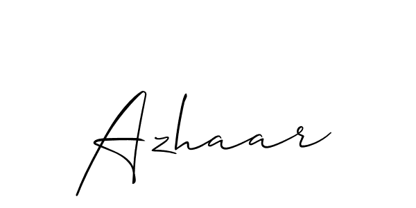 Azhaar stylish signature style. Best Handwritten Sign (Allison_Script) for my name. Handwritten Signature Collection Ideas for my name Azhaar. Azhaar signature style 2 images and pictures png