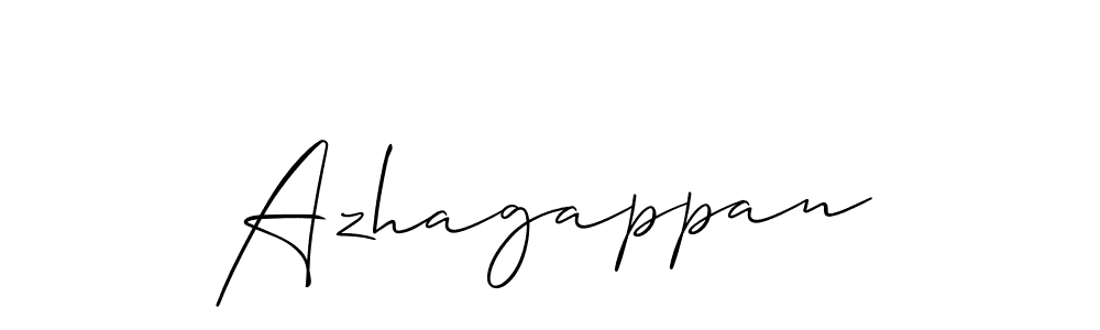 Use a signature maker to create a handwritten signature online. With this signature software, you can design (Allison_Script) your own signature for name Azhagappan. Azhagappan signature style 2 images and pictures png