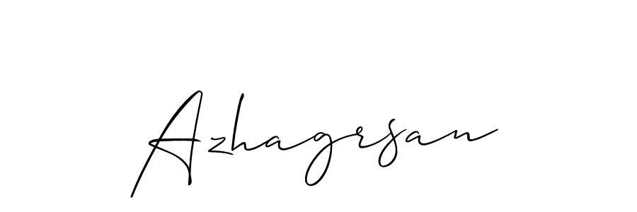 if you are searching for the best signature style for your name Azhagrsan. so please give up your signature search. here we have designed multiple signature styles  using Allison_Script. Azhagrsan signature style 2 images and pictures png