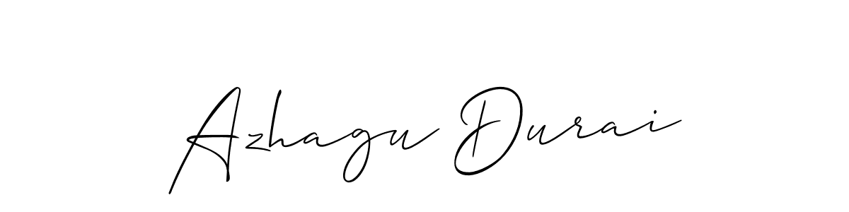 Use a signature maker to create a handwritten signature online. With this signature software, you can design (Allison_Script) your own signature for name Azhagu Durai. Azhagu Durai signature style 2 images and pictures png