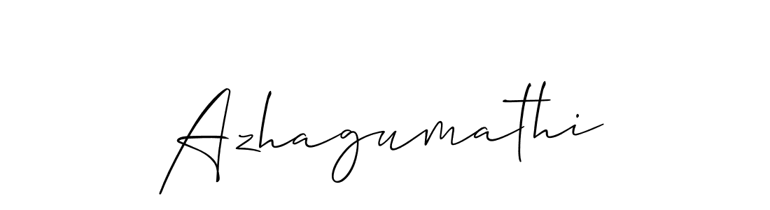 Use a signature maker to create a handwritten signature online. With this signature software, you can design (Allison_Script) your own signature for name Azhagumathi. Azhagumathi signature style 2 images and pictures png