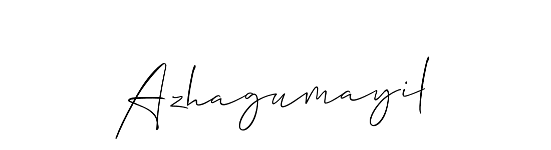 Use a signature maker to create a handwritten signature online. With this signature software, you can design (Allison_Script) your own signature for name Azhagumayil. Azhagumayil signature style 2 images and pictures png