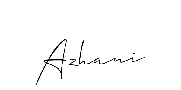You can use this online signature creator to create a handwritten signature for the name Azhani. This is the best online autograph maker. Azhani signature style 2 images and pictures png